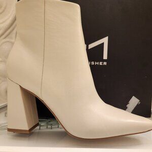 Marc Fisher Leather Ivory "Yanara" Boots. NIB. Size: Various.